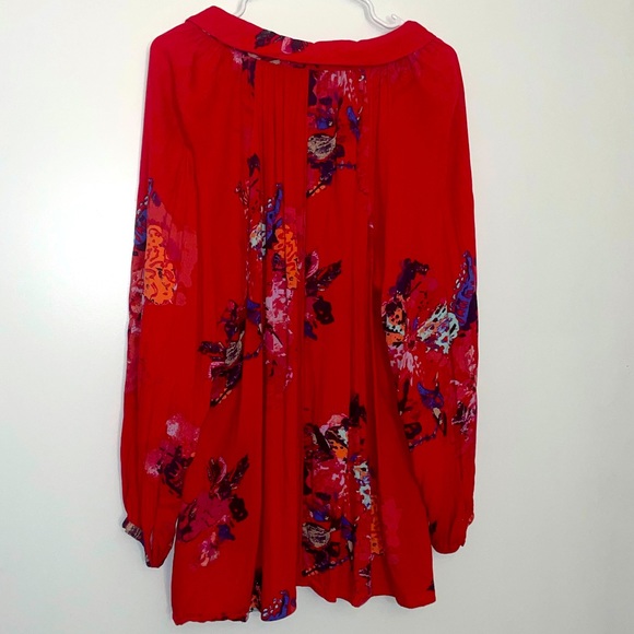 Free People Flowy Floral Blouse - Picture 2 of 3